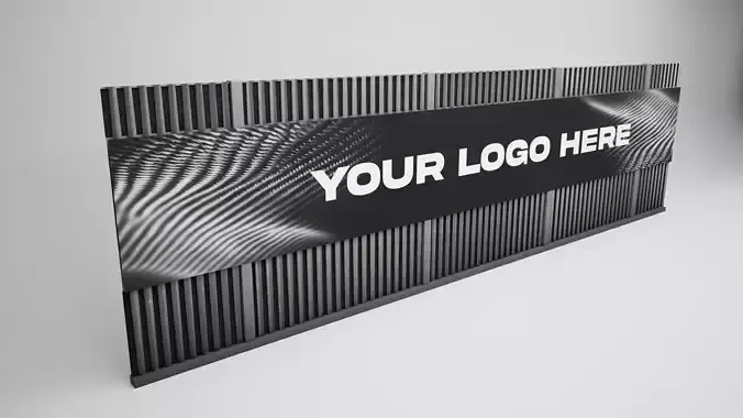 Modular Racetrack Advertising Wall Variation 