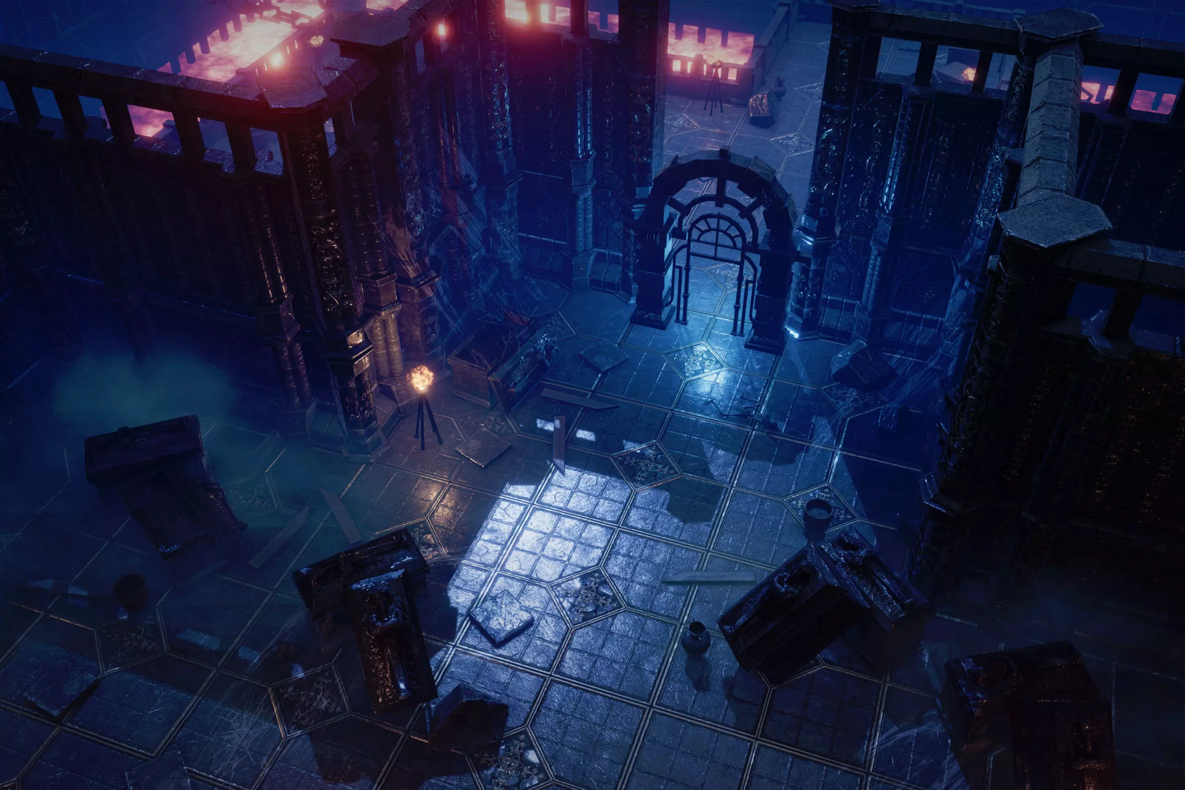 Dark Dungeon MODULAR - UNITY -HDRP-URP- Low-poly 3D model_7