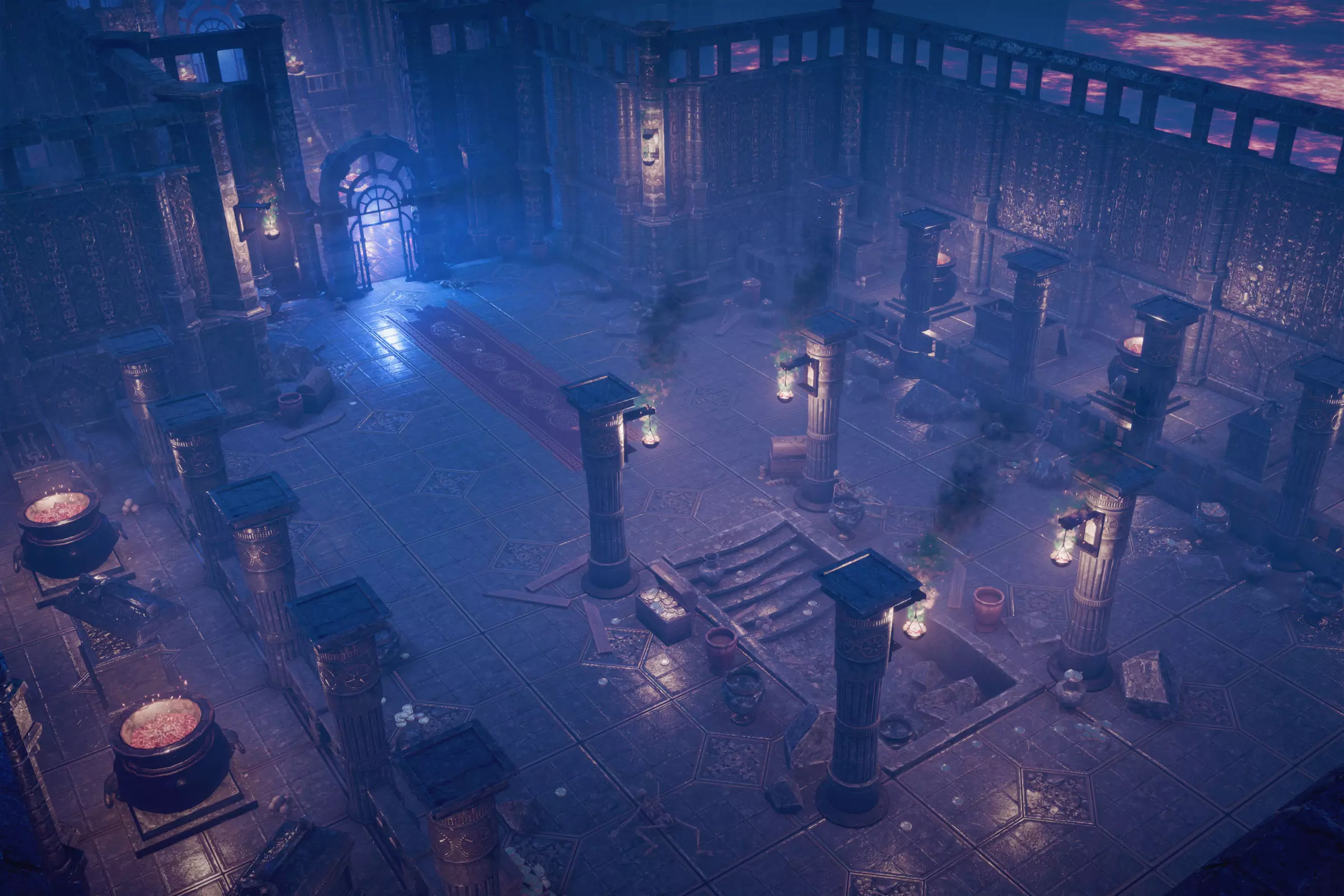 Dark Dungeon MODULAR - UNITY -HDRP-URP- Low-poly 3D model_3