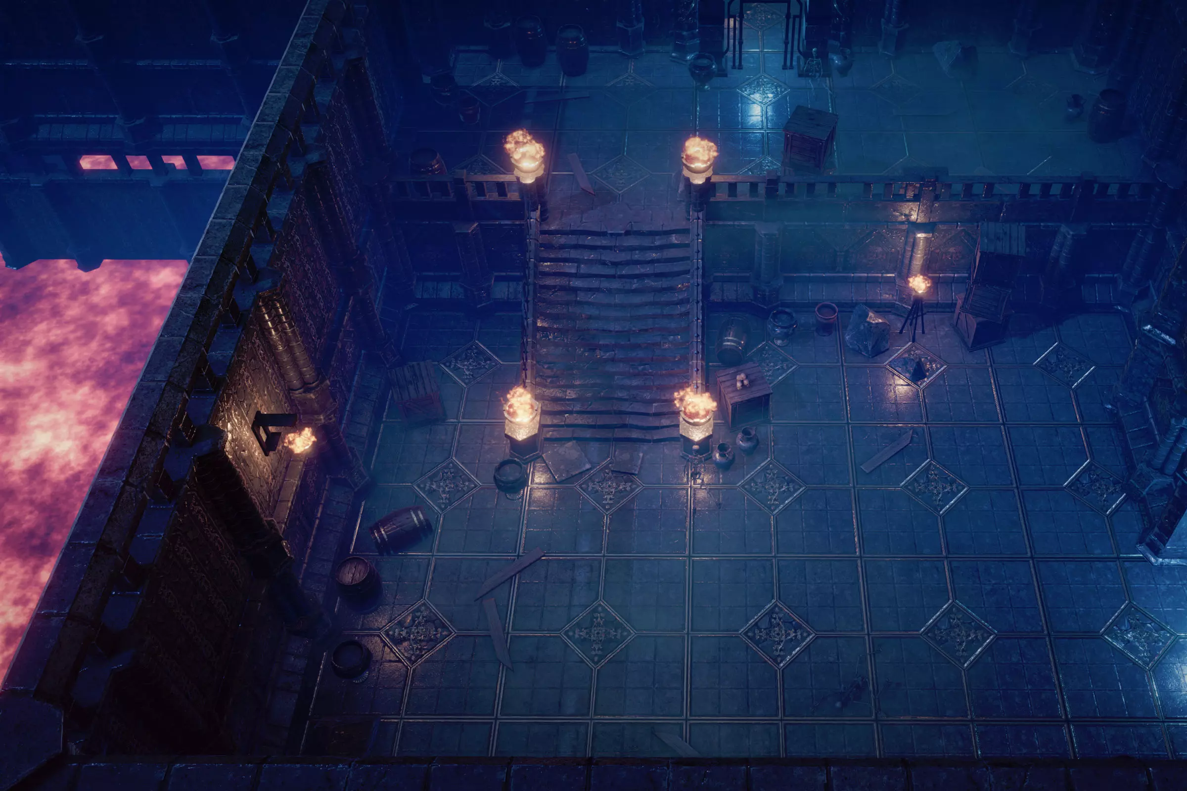 Dark Dungeon MODULAR - UNITY -HDRP-URP- Low-poly 3D model_14