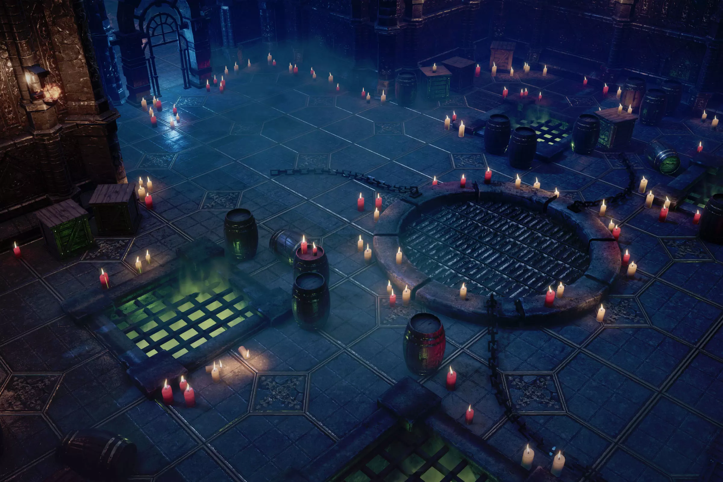 Dark Dungeon MODULAR - UNITY -HDRP-URP- Low-poly 3D model_12