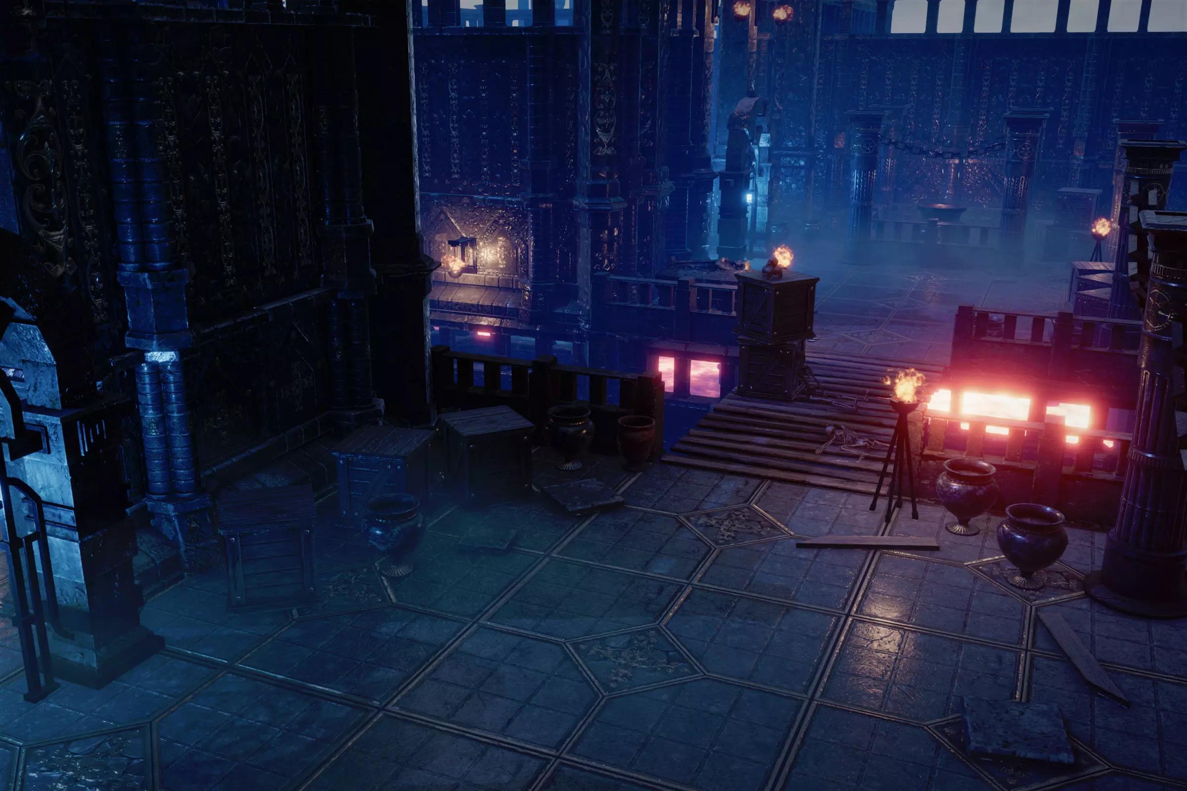 Dark Dungeon MODULAR - UNITY -HDRP-URP- Low-poly 3D model_9