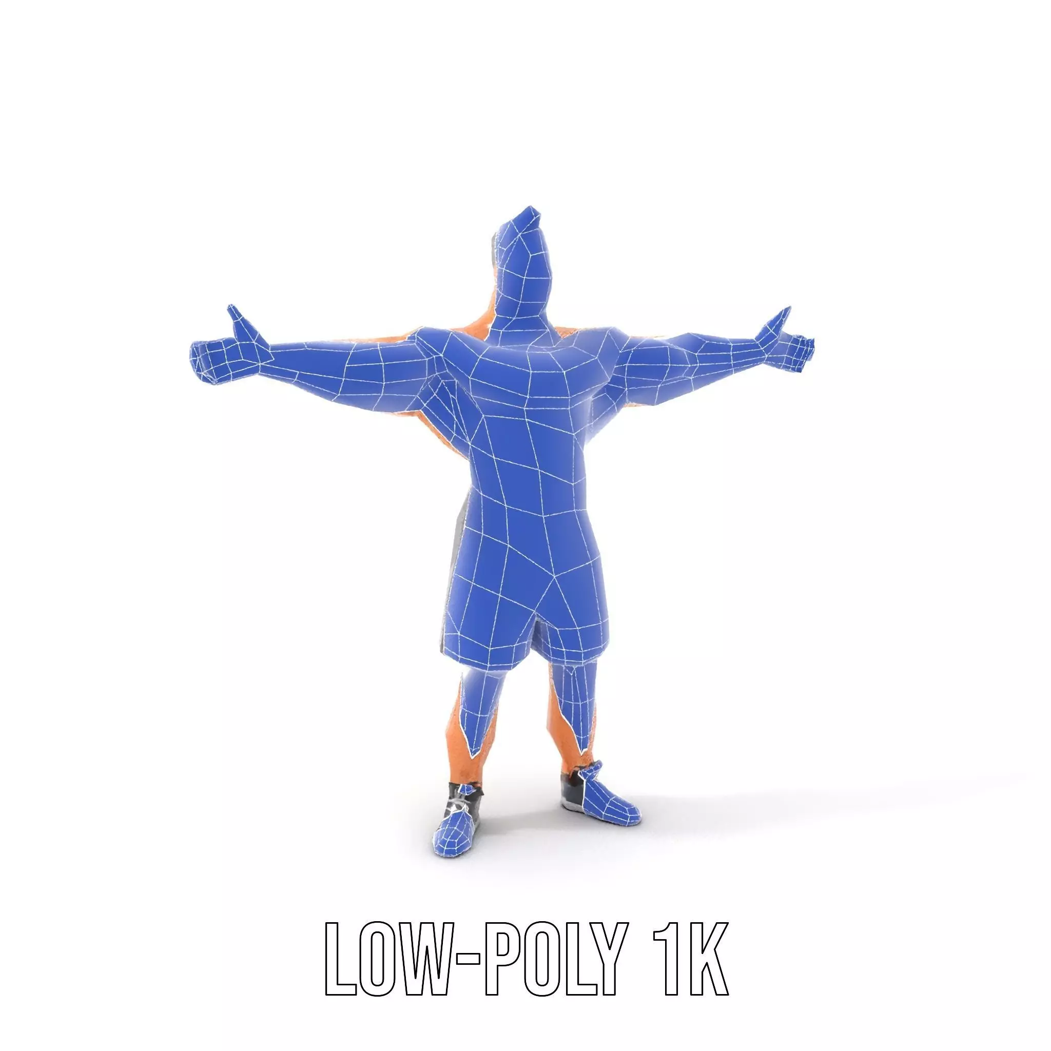 Muscular Cartoon Character model pack Low-poly 3D model_25