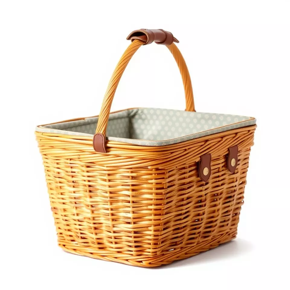 Natural Wicker Basket model pack Low-poly 3D model_2