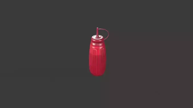 Sauce  01b Low-poly 3D model 2