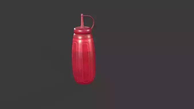 Sauce  01b Low-poly 3D model 4