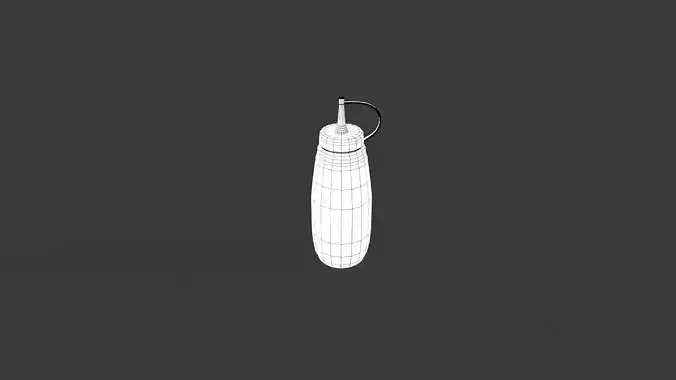 Sauce  01b Low-poly 3D model 7