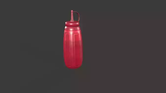 Sauce  01b Low-poly 3D model 6