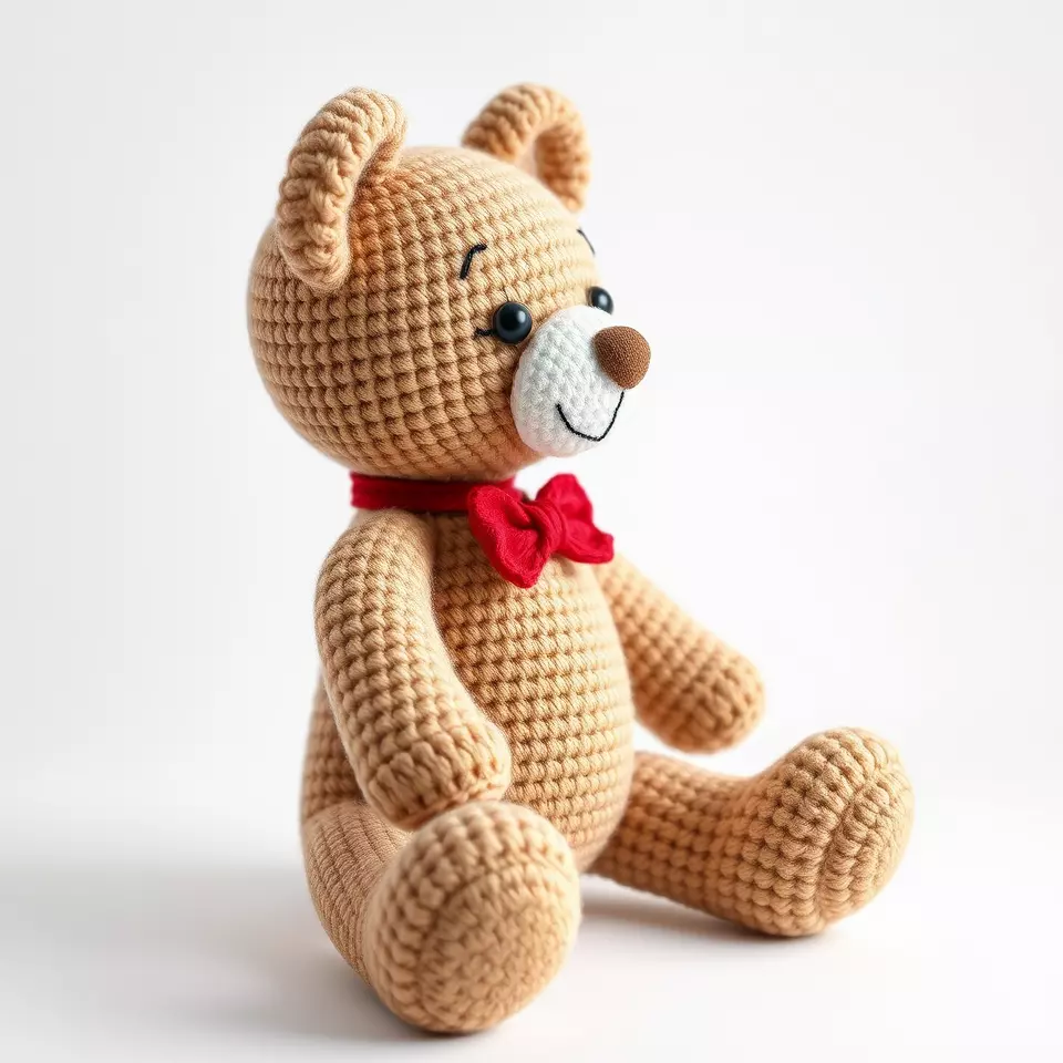Crochet Teddy Bear model pack Low-poly 3D model_2