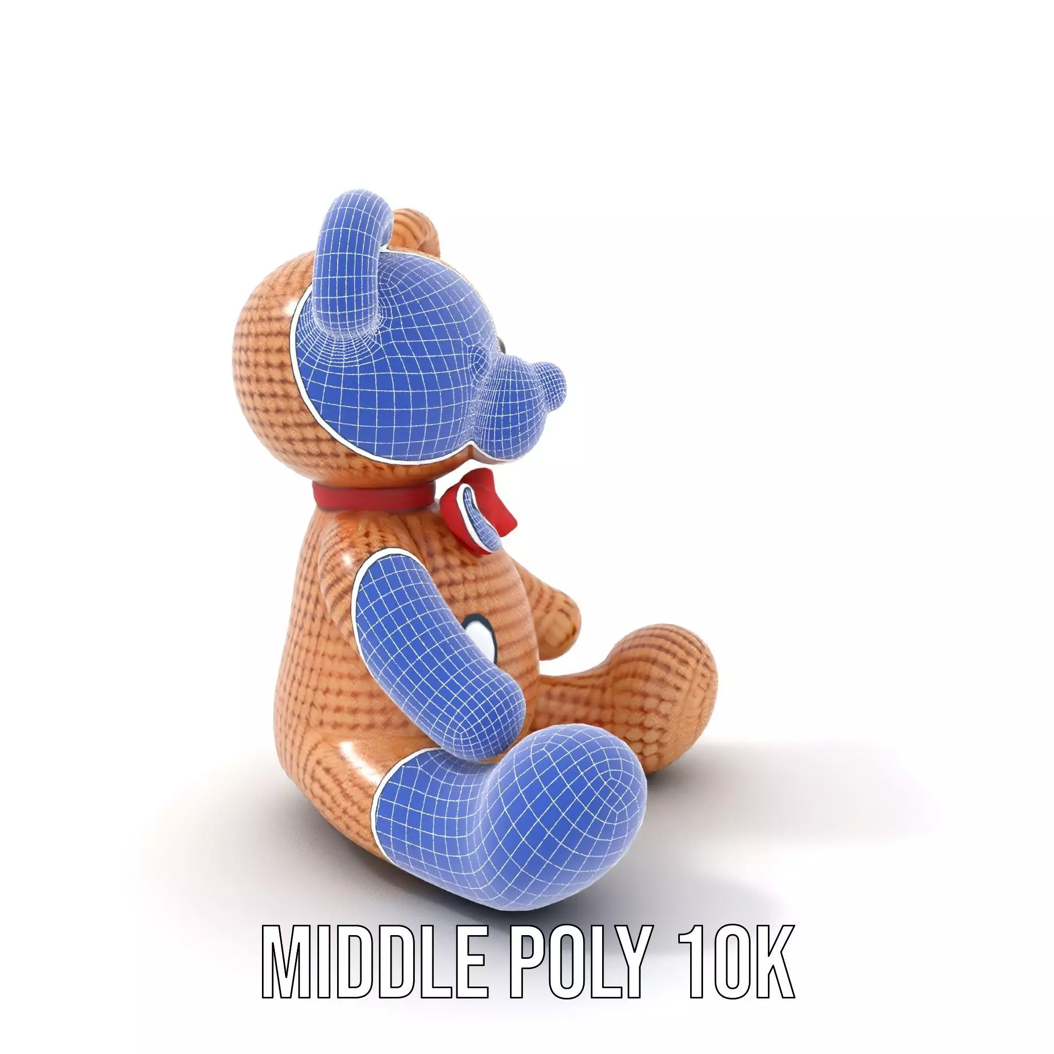 Crochet Teddy Bear model pack Low-poly 3D model_13