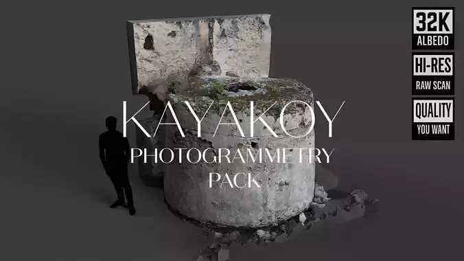 Abandoned House Ruined Part Scan - Watertank