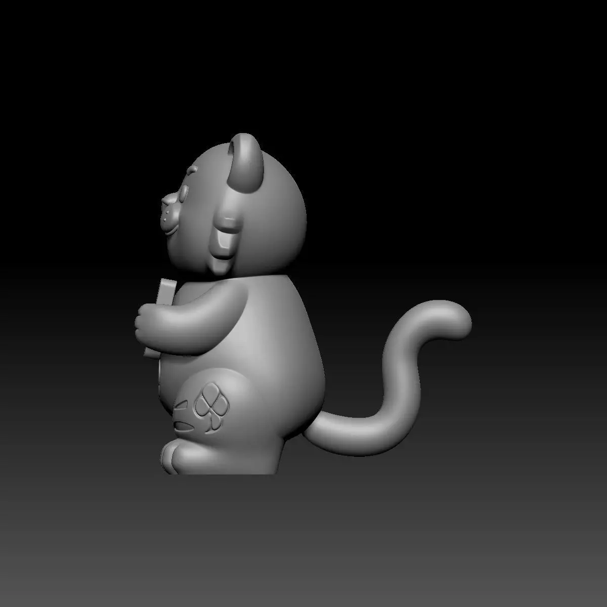 Tiger Ornaments 3D model_4