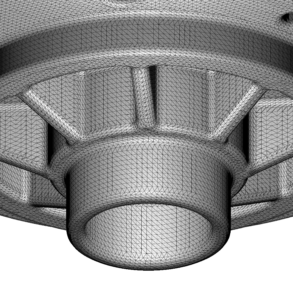 Rusty Automotive Differential Case 3D model_5