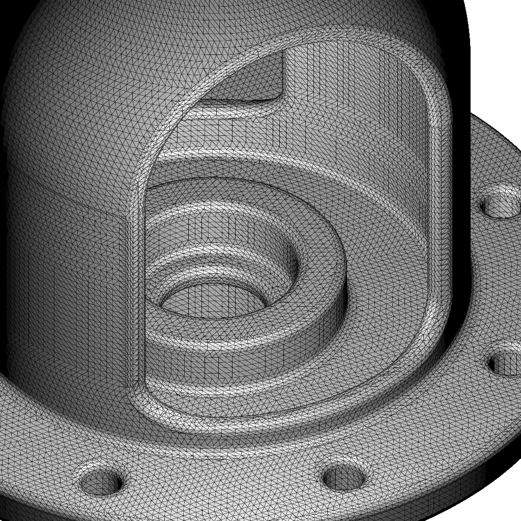 Rusty Automotive Differential Case 3D model_4