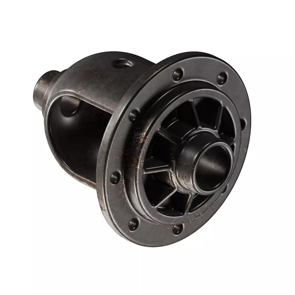 Rusty Automotive Differential Case 3D model_3