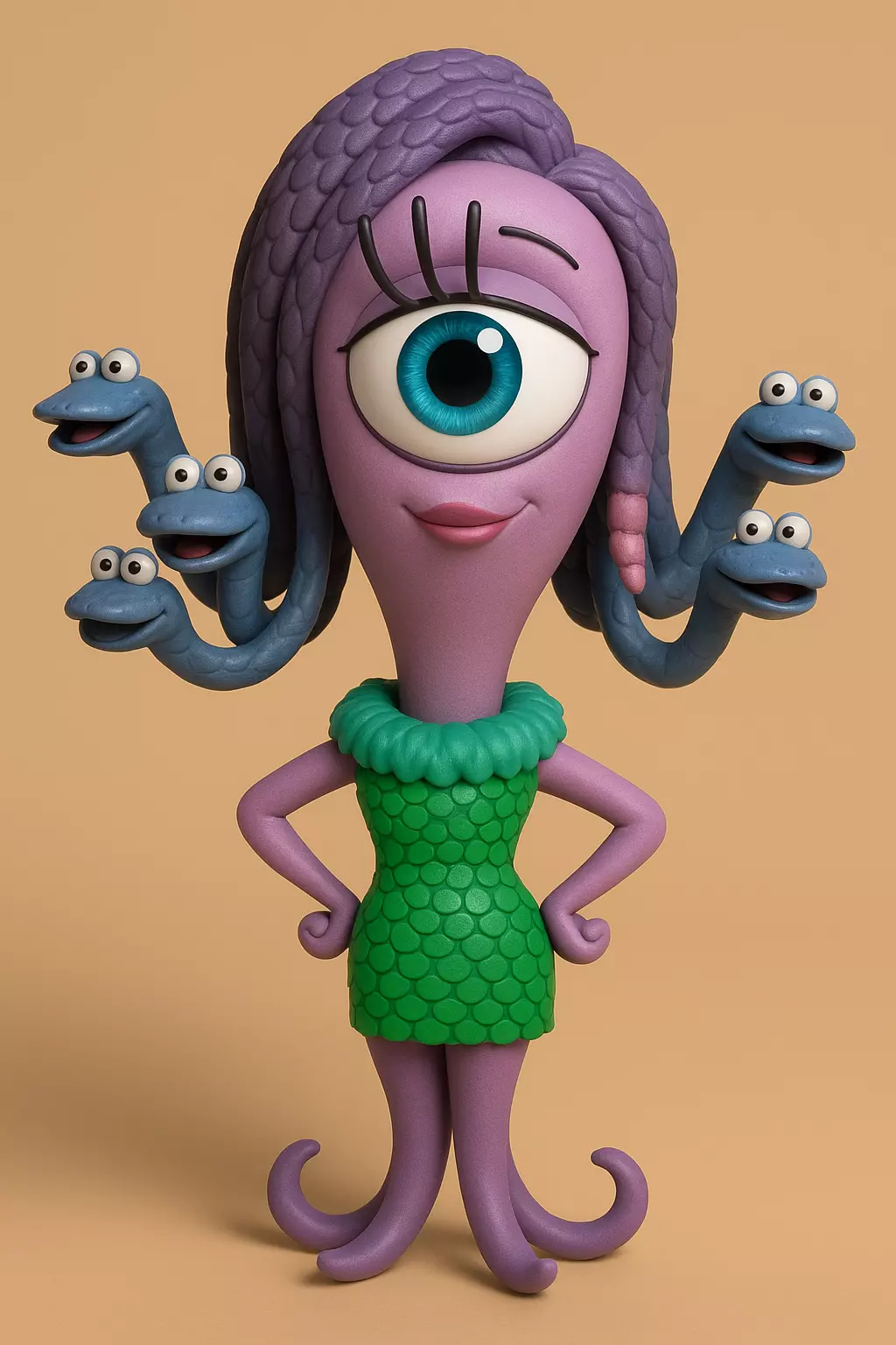 Celia from Monsters Inc 3D print model_1