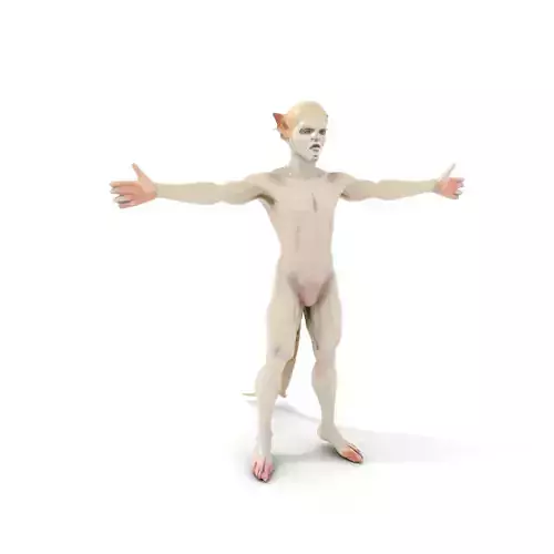 Catlike Humanoid Creature model pack Low-poly 3D model