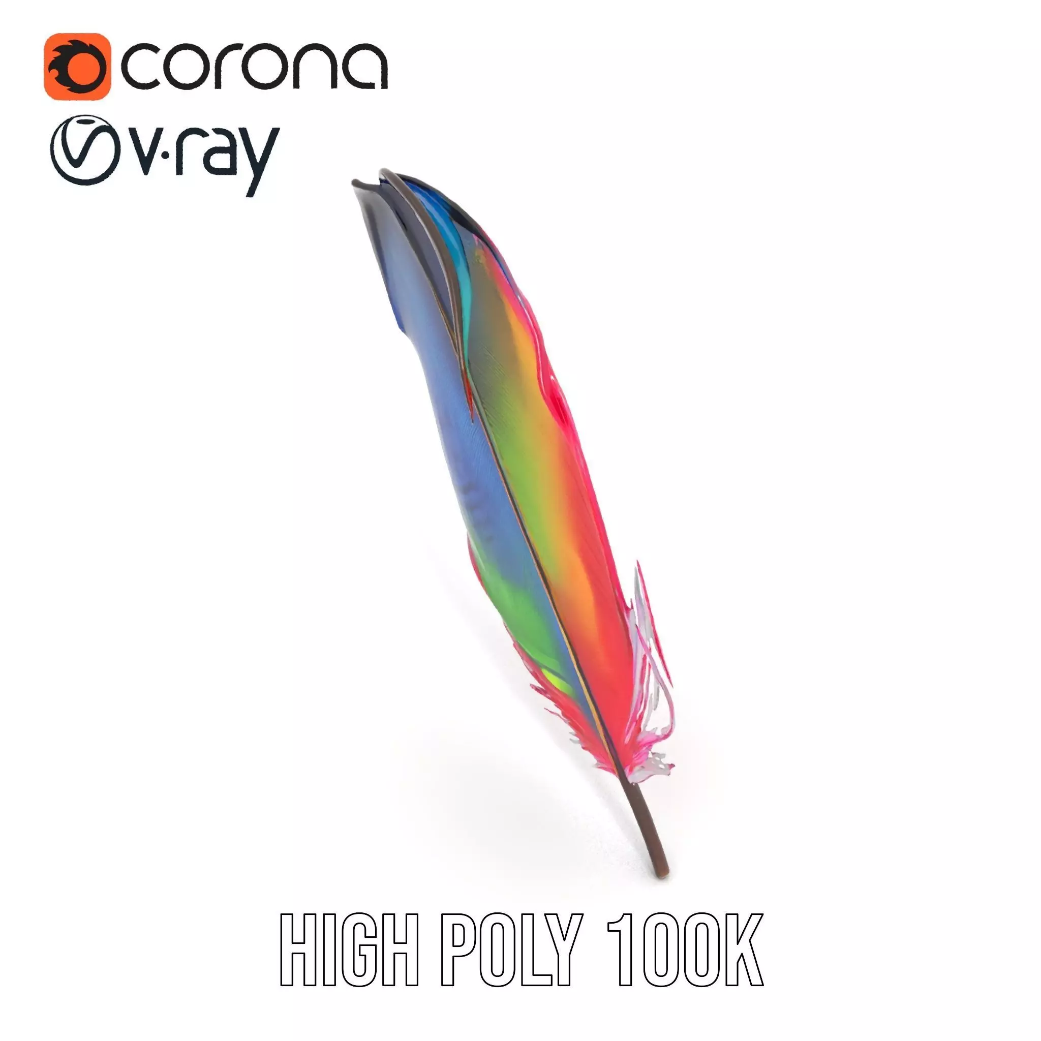 Rainbow Feather model pack Texture_23