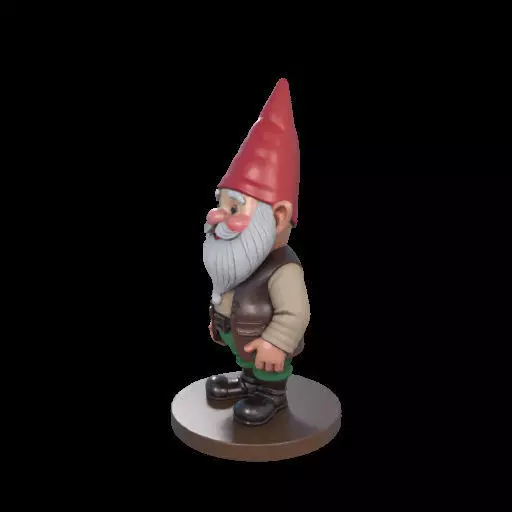 2237 Fairy Tale Gnome Color Full Body Figurine 3D print model_18