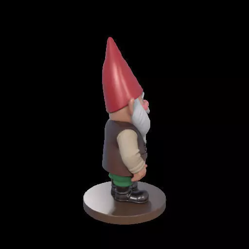 2237 Fairy Tale Gnome Color Full Body Figurine 3D print model_29