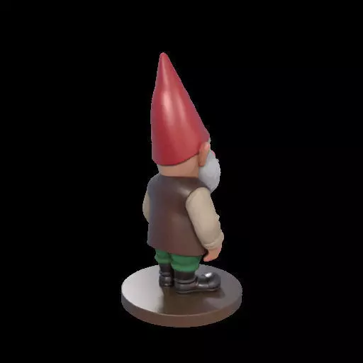 2237 Fairy Tale Gnome Color Full Body Figurine 3D print model_3