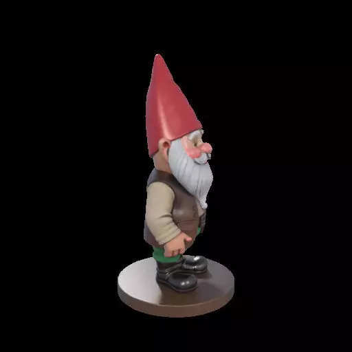 2237 Fairy Tale Gnome Color Full Body Figurine 3D print model_26