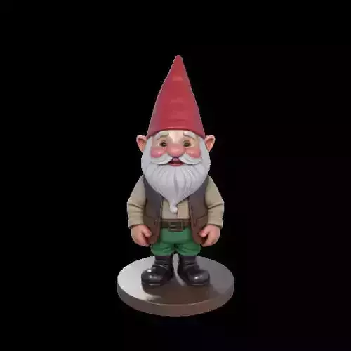 2237  Fairy Tale Gnome  Color  Full Body Figurine