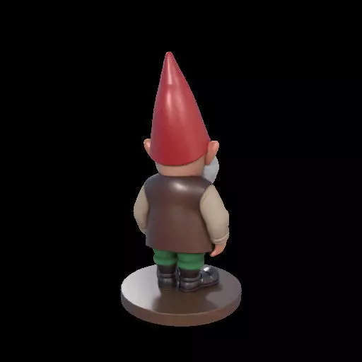 2237 Fairy Tale Gnome Color Full Body Figurine 3D print model_5