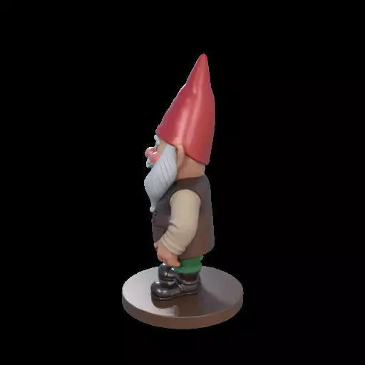 2237 Fairy Tale Gnome Color Full Body Figurine 3D print model_15