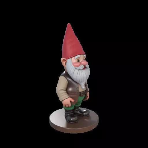2237 Fairy Tale Gnome Color Full Body Figurine 3D print model_24