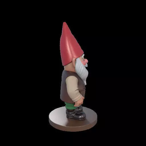 2237 Fairy Tale Gnome Color Full Body Figurine 3D print model_28