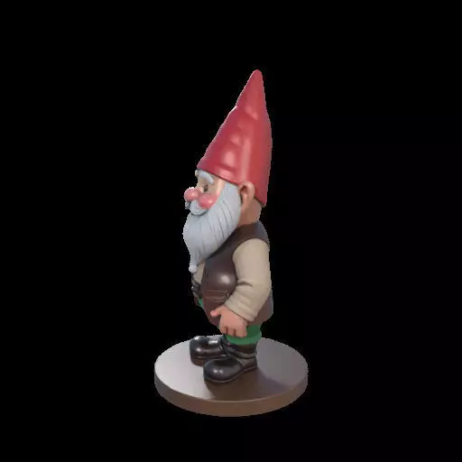 2237 Fairy Tale Gnome Color Full Body Figurine 3D print model_17