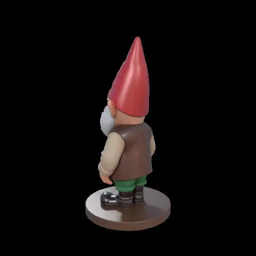 2237 Fairy Tale Gnome Color Full Body Figurine 3D print model_11