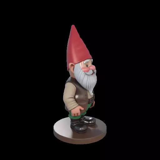 2237 Fairy Tale Gnome Color Full Body Figurine 3D print model_25