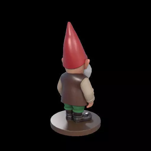 2237 Fairy Tale Gnome Color Full Body Figurine 3D print model_4