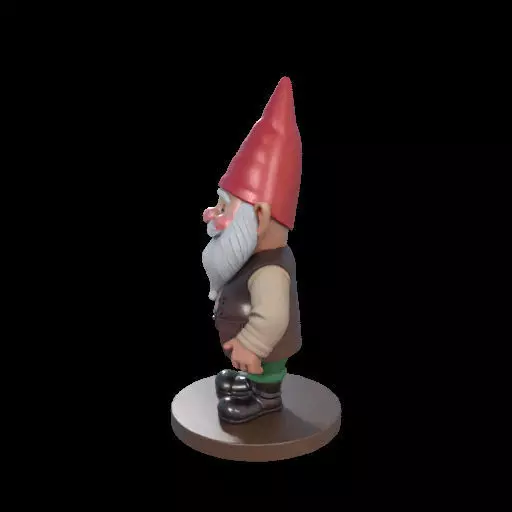 2237 Fairy Tale Gnome Color Full Body Figurine 3D print model_16