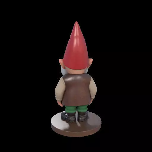 2237 Fairy Tale Gnome Color Full Body Figurine 3D print model_8