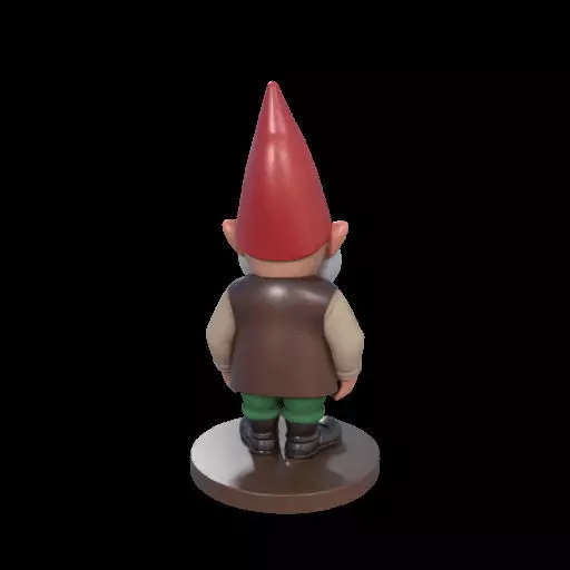 2237 Fairy Tale Gnome Color Full Body Figurine 3D print model_6