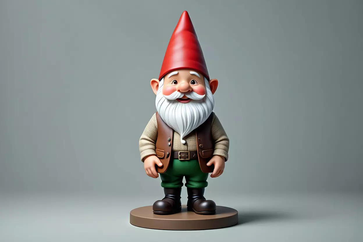 2237 Fairy Tale Gnome Color Full Body Figurine 3D print model_31