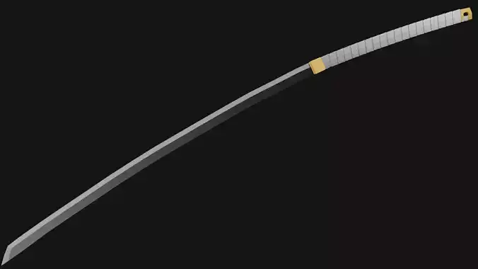 Simple Low-Poly Japanese Odachi 