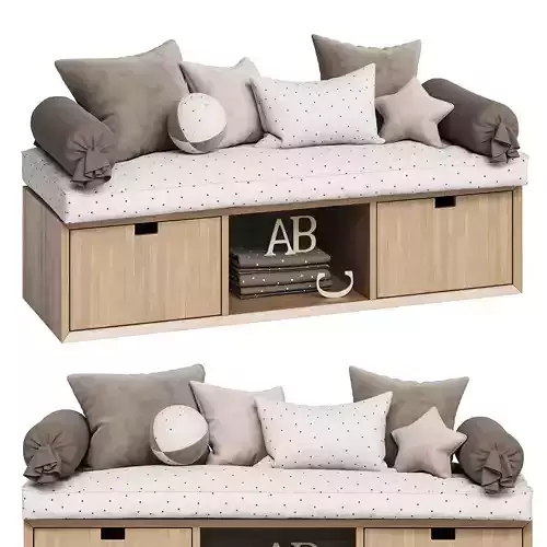 Decorative pillow set for childrens room