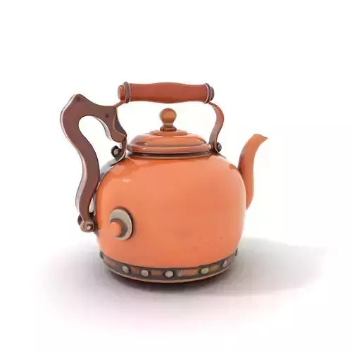 Vintage Copper Teapot model pack Low-poly 3D model Vintage Copper Teapot model pack Low-poly 3D model