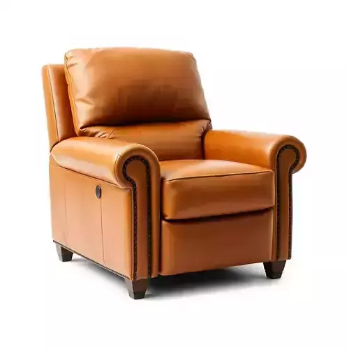 Classic Leather Recliner model pack Low-poly 3D model 2
