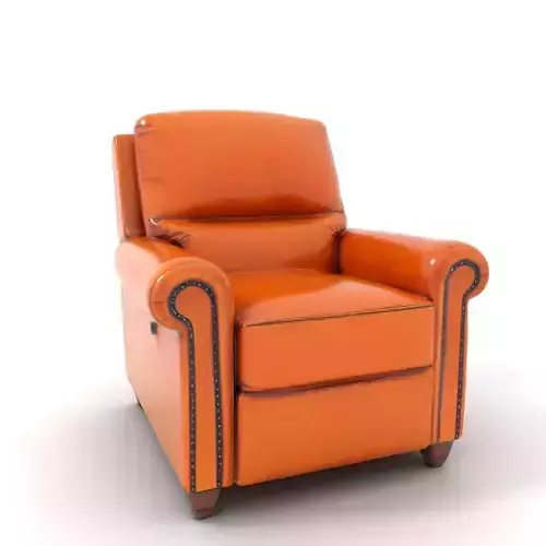 Classic Leather Recliner model pack Low-poly 3D model 6