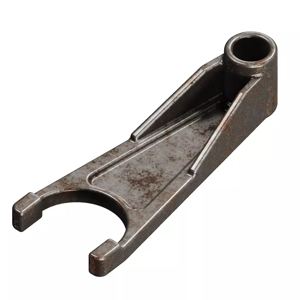 Rusty Tractor Gear Shift Fork 3D model_1