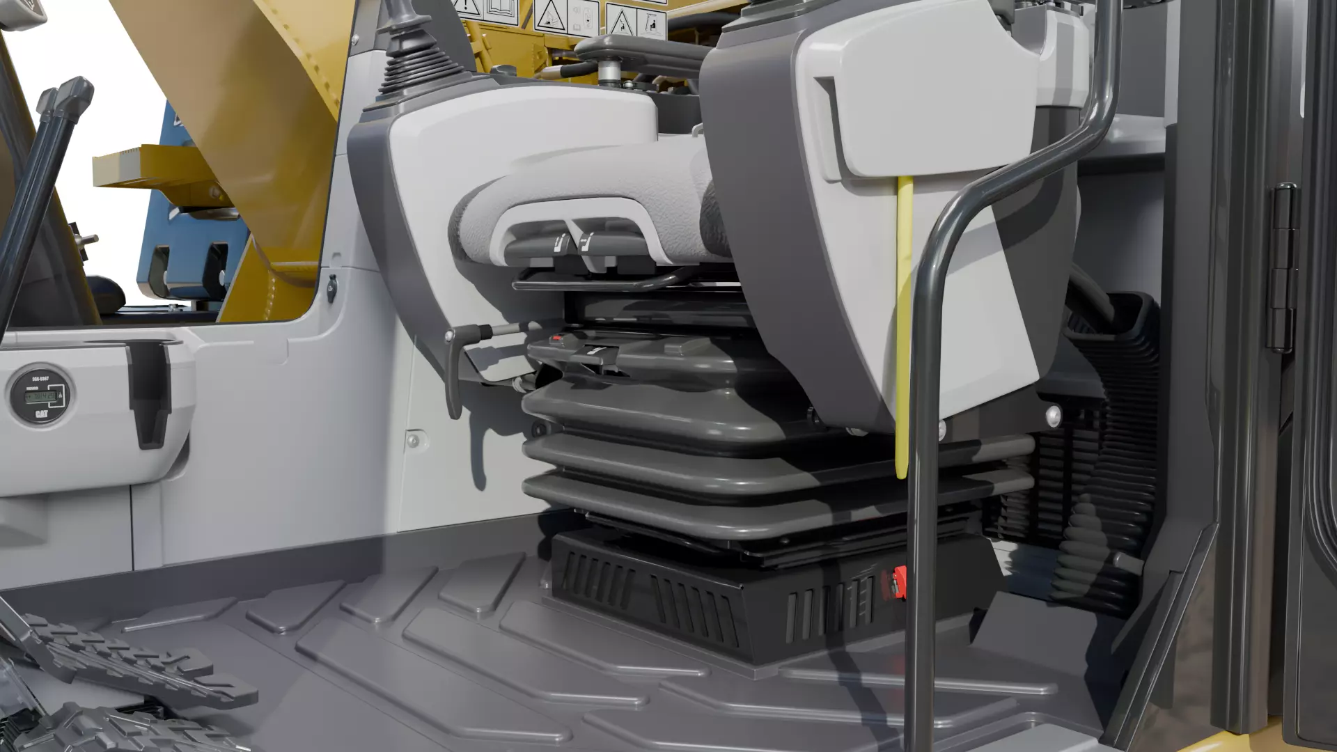 CAT excavator 312F 313F High Quality Cab 3D model_19