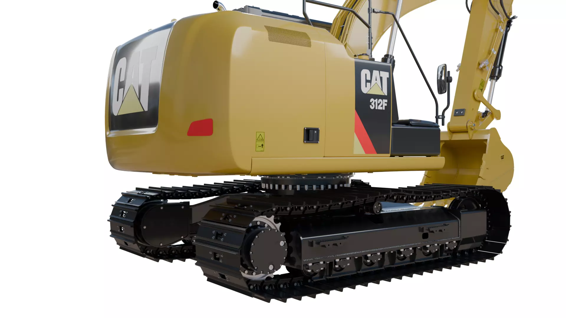 CAT excavator 312F 313F High Quality Cab 3D model_3