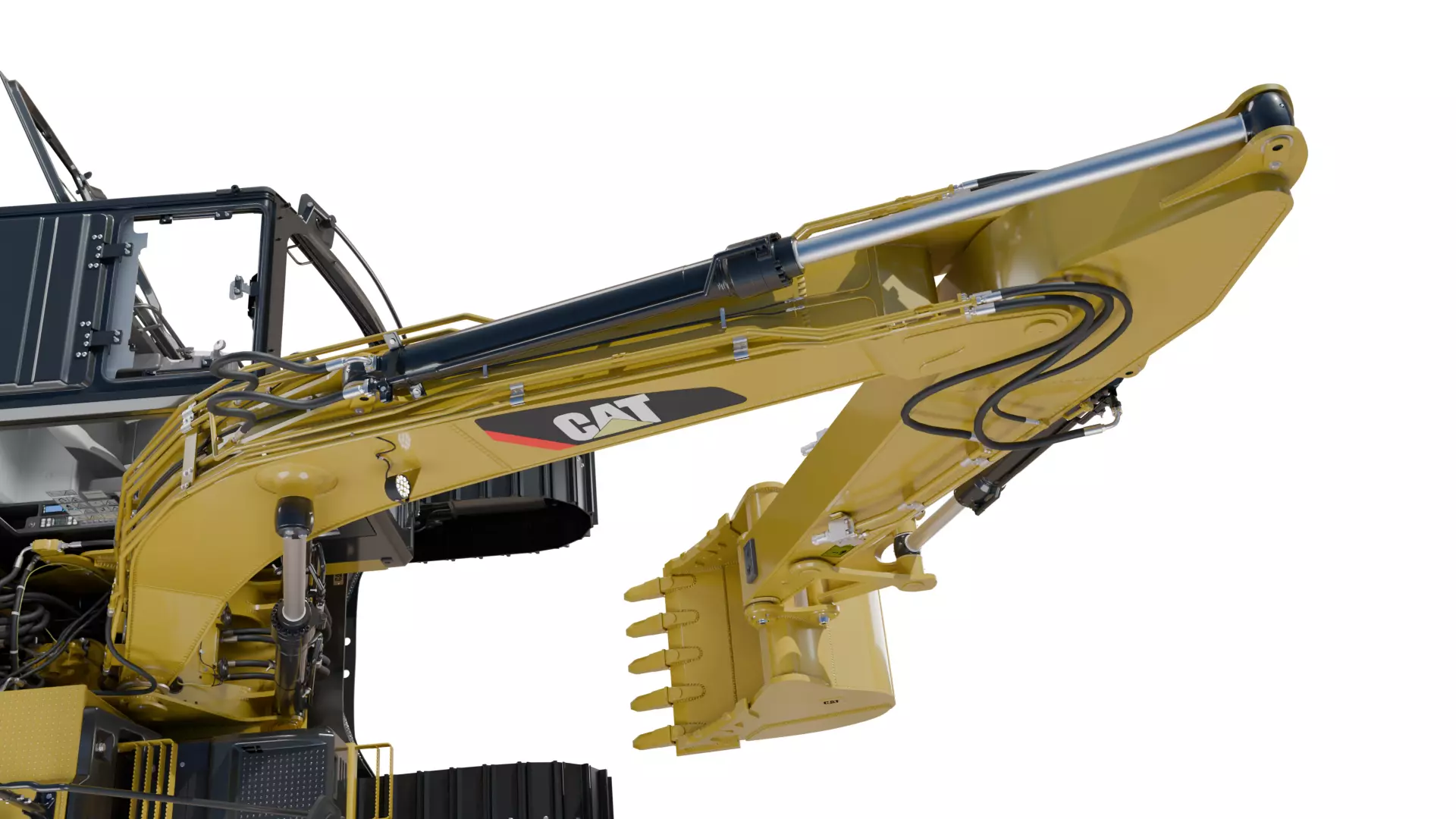CAT excavator 312F 313F High Quality Cab 3D model_24