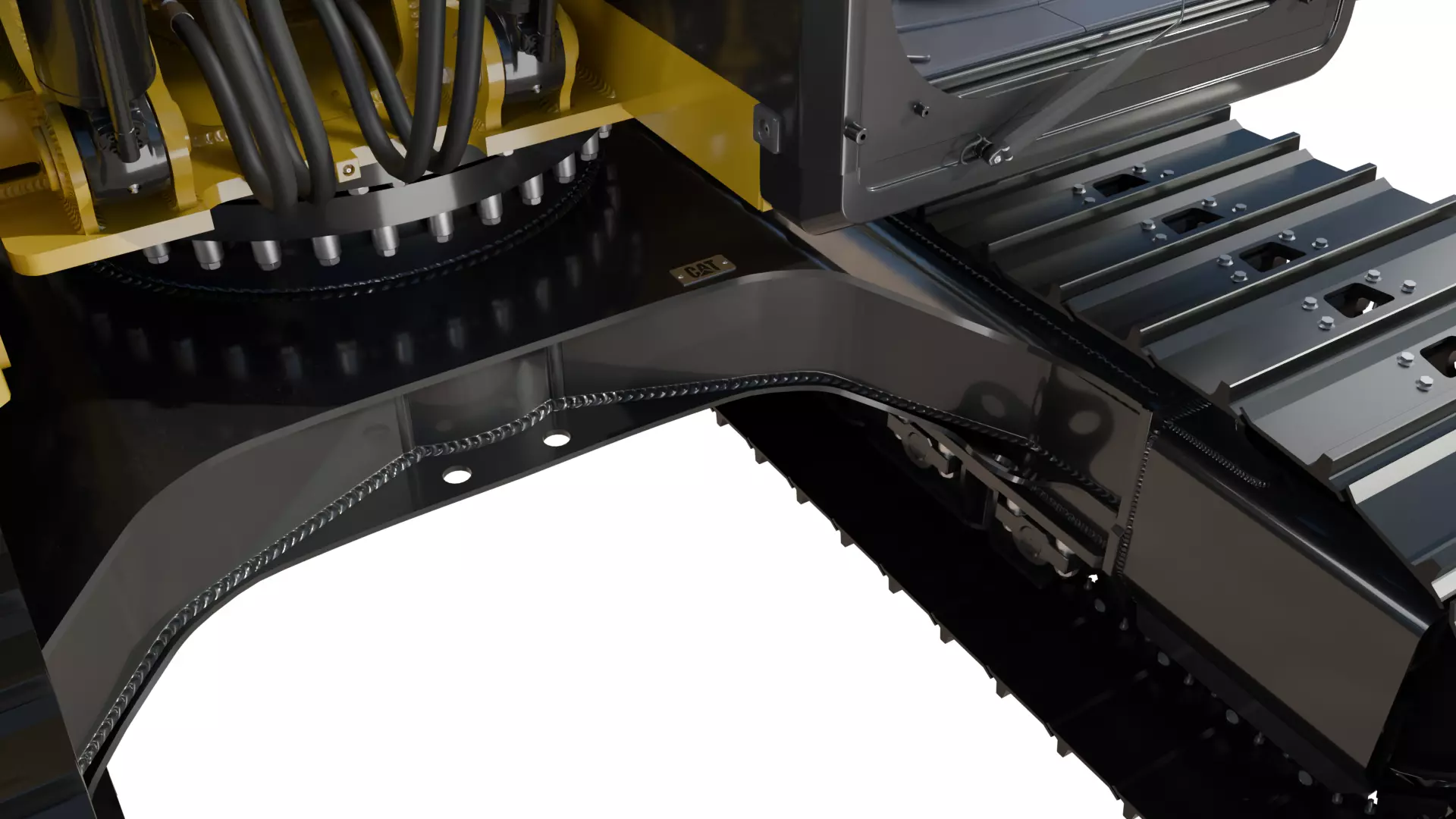 CAT excavator 312F 313F High Quality Cab 3D model_26