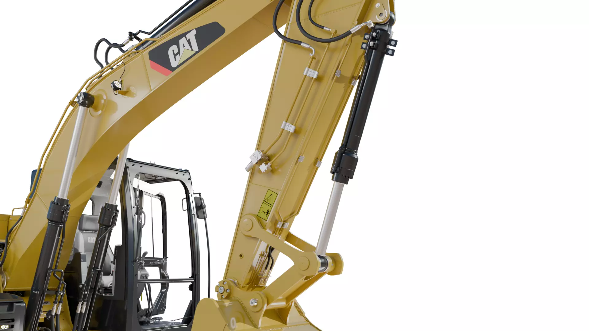 CAT excavator 312F 313F High Quality Cab 3D model_25